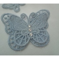 Butterfly Lace Decoration - Light Blue